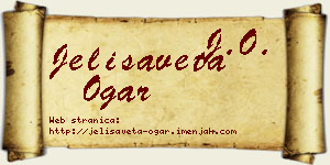 Jelisaveta Ogar vizit kartica